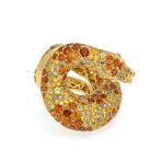 Pasquale Bruni Peccato 18k Yellow Gold Diamond + Sapphire Ring // Ring Size 6.5 // Store Display