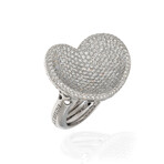 Pasquale Bruni // In Love 18k White Gold + Diamond Ring // Ring Size 6.25 // Store Display
