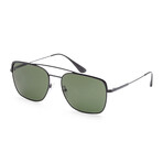 Men's PR53VS-1AB1I059 Sunglasses // Black + Green