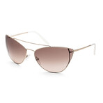 Women's PR65VS-ZVN3D068 Sunglasses // Pale Gold + Light Brown + Light Gray