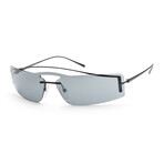 Men's PR61VS-1AB5L038 Sunglasses // Black + Gray Mirror Black