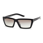 Women's PR04VSF-1AB5O059 Sunglasses // Black + Gradient Gray