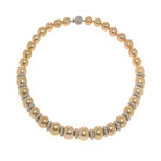 Assael 18k White Gold + Diamond + Pearl Necklace // 18.5"