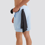 Hi-Flex™ Training Shorts 5" Lined // Pastel Blue (Extra Small)