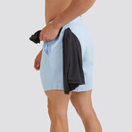 Hi-Flex™ Training Shorts 5" Unlined // Pastel Blue (Extra Small)