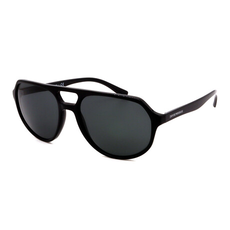 Emporio Armani // Men's Pilot Sunglasses // Black