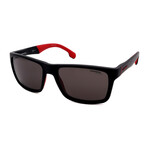 Carrera // Unisex Square Sunglasses // Matte Black