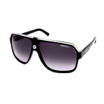 Carrera // Unisex Aviator Sunglasses // Black + White