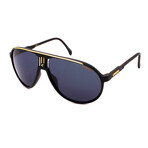 Carrera // Men's Pilot Sunglasses // Matte Black + Gold