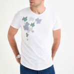 Leaves T-Shirt // White (L)
