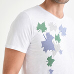 Leaves T-Shirt // White (L)