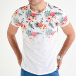 Floral T-Shirt // White (2XL)