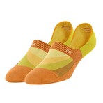 Unisex No-Show Socks // Joy De Feet: Sunshine In My Sole // Orange + Yellow (US Men's Size 6-9.5)