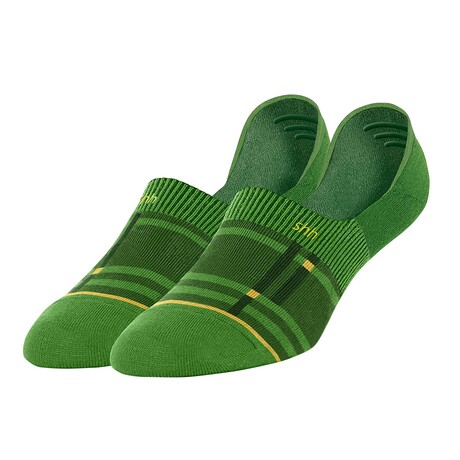 Unisex No-Show Socks // Undefeeted: Champ Stamp // Green (US Men's Size 6-9.5)