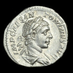 Roman Imperial Silver Denarius // Emperor Caracalla. III Century A.D.