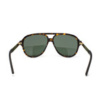 Men's GG0688S Sunglasses // Havana + Green