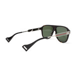 Men's GG0587S Polarized Sunglasses // Havana + Ruthenium + Green