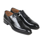Goodyear Welted Wingtip Oxfords Polished Leather // Black (Euro: 39)