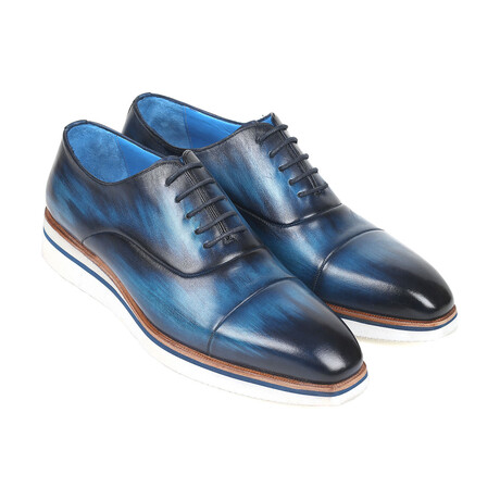 Smart Casual Leather Oxfords // Blue (US: 7)
