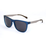 Hugo Boss // Men's 0868 Polarized Sunglasses // Dark Blue + Matte Ruthenium
