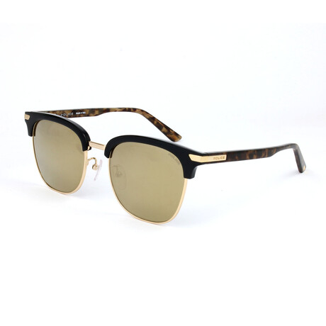 Police // Men's SPL455G Shiny Sunglasses // Black