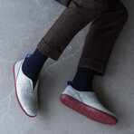 Ease Buenos Aires Shoe // Light Gray + Bordeaux (Men's US Size 10)