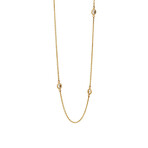 Estate 14k Yellow Gold + Diamond Necklace // Pre-Owned