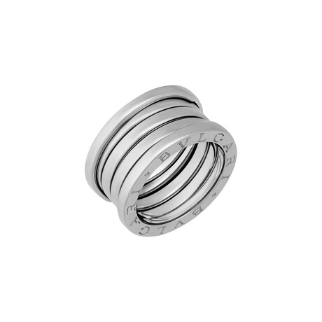 Bulgari 18k White Gold B.Zero 4 Band Ring // Ring Size: 5.25 // Pre-Owned