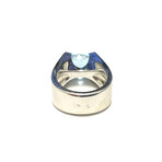 Cartier // 18k White Gold Aquamarine Ring // Ring Size: 5.25 // Pre-Owned