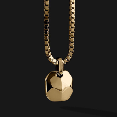 Geom Pendant // 18K Solid Yellow Gold