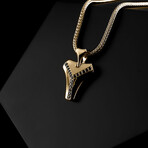 Kudos Diamond Pendant // 18K Solid Yellow Gold