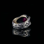 Hand Engraved Raw Ruby Ring (8)