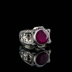 Hand Engraved Raw Ruby Ring (9)