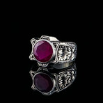 Hand Engraved Raw Ruby Ring (6)