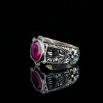 Hand Engraved Raw Ruby Ring (7)