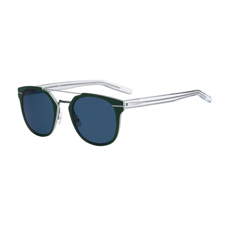 Men's AL13.5 Sunglasses // Green + Crystal + Blue