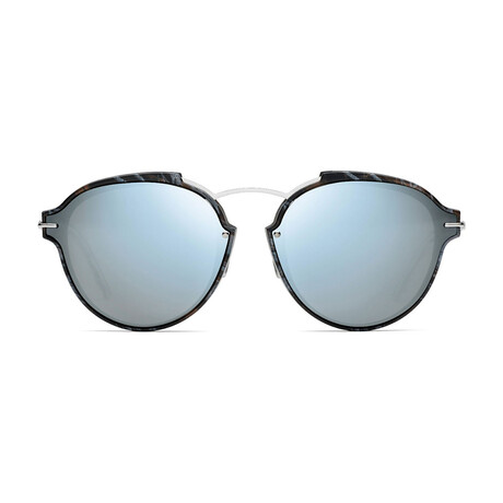 Men's ECLAT Sunglasses // Gray/Black Marble + Light Blue