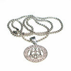 Dell Arte // Gemini Pendant Necklace // Silver