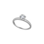 Fleur Celeste Platinum + Diamond Ring I // Ring Size: 6.5 // New