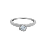 Fleur Celeste Platinum + Diamond Ring I // Ring Size: 6.5 // New