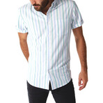 Martin Vertical Striped Shirt // White (M)