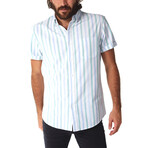 Martin Vertical Striped Shirt // White (M)