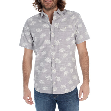 Andy Printed Slub Shirt // Armor Gray (XS)