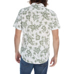 Kyle Seer Sucker Printed Shirt // Forest (XL)