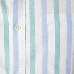 Martin Vertical Striped Shirt // White (2XL)