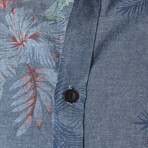 Rex Chambray Print Shirt // Blue (L)