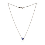 Lalique 18k White Gold Diamond + Lapis Lazuli Necklace // Store Display