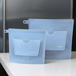 Medium Sandwich ZipBag // 2 Complete Sets (Clear Frost)