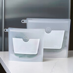 Large Everything ZipBag // 2 Complete Sets (Clear Frost)