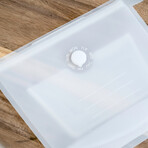 Medium Sandwich ZipBag // 2 Complete Sets (Clear Frost)